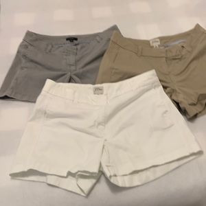 J Crew shorts. 3 pair sold together.